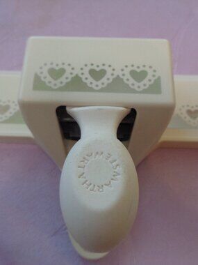 Martha Stewart Doily Hearts Border Paper Punch Scrapbooking Cards